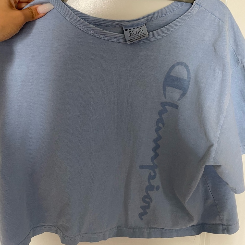 blue champion shirt